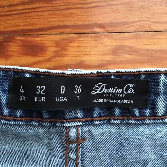 Acid Wash High Waisted Shorts - Picture 4 of 4